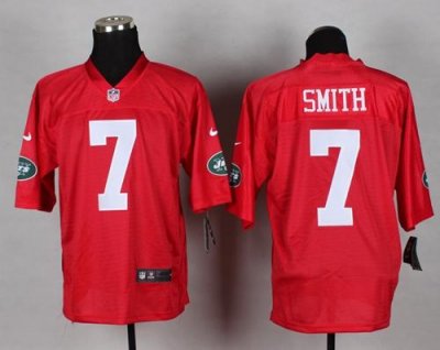 Jerseys Factory Cheap Nike Jets #7 Geno Smith Red Men's Stitched
