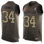 Jerseys Factory Cheap Nike Browns #34 Isaiah Crowell Green Men's