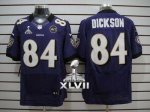 Jerseys Factory Cheap Nike Ravens #84 Ed Dickson Purple Team Col