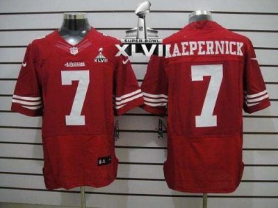 Jerseys Factory Cheap Nike 49ers #7 Colin Kaepernick Red Team Co