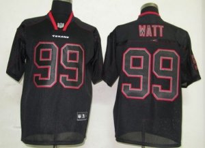 Jerseys Factory Cheap Texans #99 J.J.Watt Lights Out Black Stitc