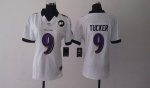Jerseys Factory Cheap Nike Ravens #9 Justin Tucker White With Ar