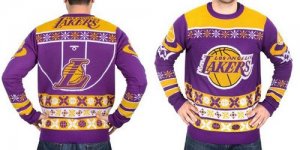 Jerseys Factory Cheap Los Angeles Lakers Men's NBA Ugly Sweater
