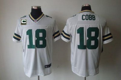 Jerseys Factory Cheap Nike Packers #18 Randall Cobb White With C