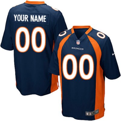 Jerseys Factory Cheap Nike Denver Broncos Customized Navy Blue E