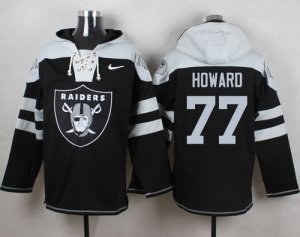 Jerseys Factory Cheap Nike Raiders #77 Austin Howard Black Playe