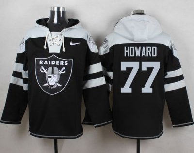 Jerseys Factory Cheap Nike Raiders #77 Austin Howard Black Playe