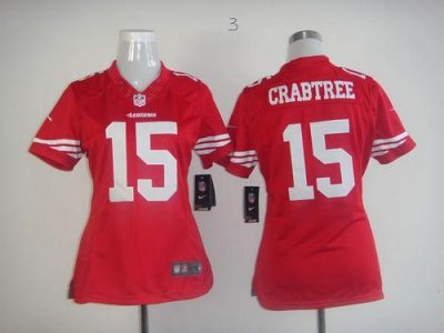 Jerseys Factory Cheap Nike 49ers #15 Michael Crabtree Red Team C