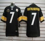 Jerseys Factory Cheap Nike Steelers #7 Ben Roethlisberger Black