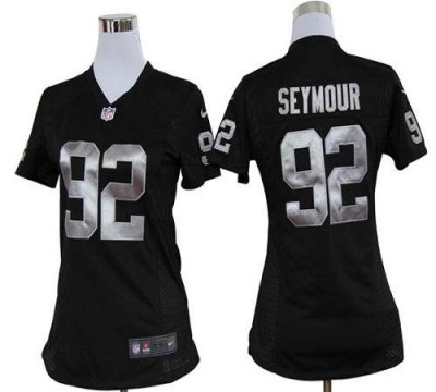 Jerseys Factory Cheap Nike Raiders #92 Richard Seymour Black Tea