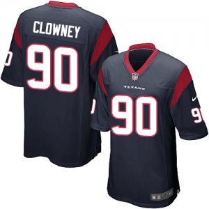 Jerseys Factory Cheap Nike Texans #90 Jadeveon Clowney Navy Blue