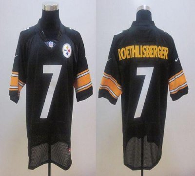 Jerseys Factory Cheap Nike Steelers #7 Ben Roethlisberger Black