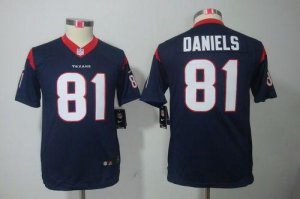 Jerseys Factory Cheap Nike Texans #81 Owen Daniels Navy Blue Tea