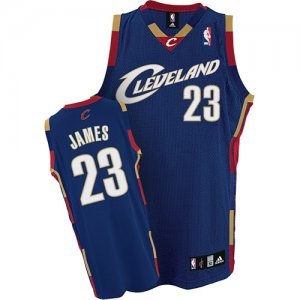 Jerseys Factory Cheap Cavaliers #23 LeBron James Dark Blue Embro