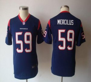 Jerseys Factory Cheap Nike Texans #59 Whitney Mercilus Navy Blue
