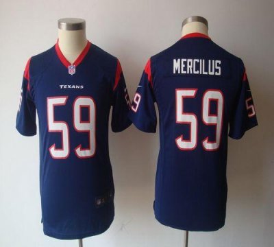 Jerseys Factory Cheap Nike Texans #59 Whitney Mercilus Navy Blue