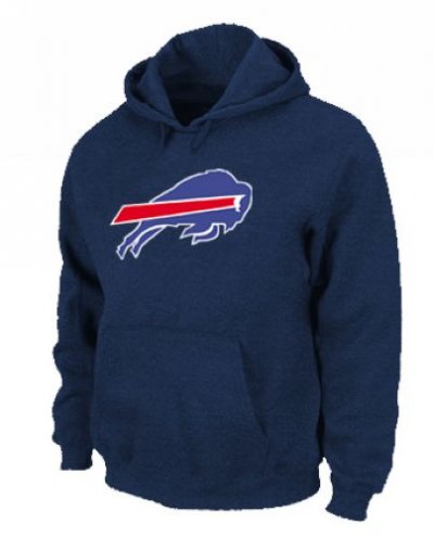Jerseys Factory Cheap Buffalo Bills Logo Pullover Hoodie Dark Bl