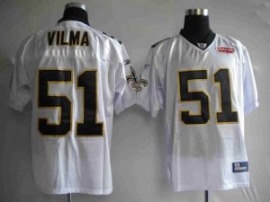 Jerseys Factory Cheap Saints #51 Jonathan Vilma White With Super