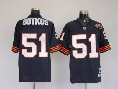 Jerseys Factory Cheap Mitchell & Ness Bears #51 Dick Butkus Blue