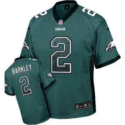 Jerseys Factory Cheap Nike Eagles #2 Matt Barkley Midnight Green