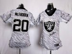 Jerseys Factory Cheap Nike Raiders #20 Darren McFadden Zebra Wom