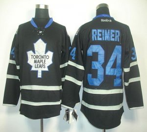 Jerseys Factory Cheap Maple Leafs #34 James Reimer Black Ice Emb