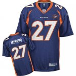 Jerseys Factory Cheap Broncos #27 Knowshon Moreno Blue Team 50th