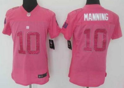 Jerseys Factory Cheap Nike Giants #10 Eli Manning Pink Sweethear