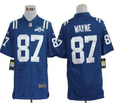 Jerseys Factory Cheap Nike Colts #87 Reggie Wayne Royal Blue Tea