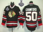 Jerseys Factory Cheap Blackhawks #50 Corey Crawford Black With S