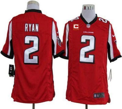 Jerseys Factory Cheap Nike Falcons #2 Matt Ryan Red Team Color W