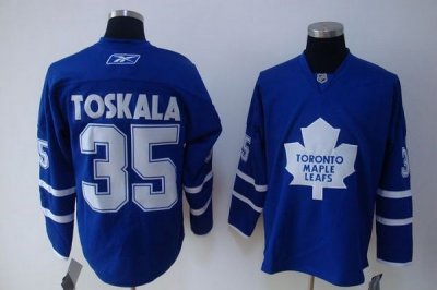 Jerseys Factory Cheap Maple Leafs #35 Vesa Toskala Embroidered B