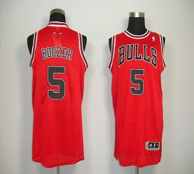 Jerseys Factory Cheap Revolution 30 Bulls #5 Carlos Boozer Red E