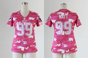 Jerseys Factory Cheap Nike Texans #99 J.J. Watt Pink Women's Emb