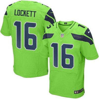 Jerseys Factory Cheap Nike Seahawks #16 Tyler Lockett Green Men'