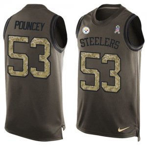 Jerseys Factory Cheap Nike Steelers #53 Maurkice Pouncey Green M