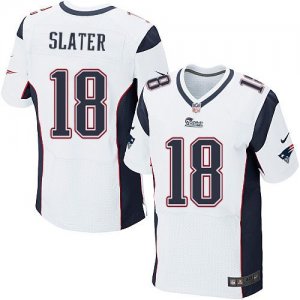 Jerseys Factory Cheap Nike Patriots #18 Matt Slater White Men's