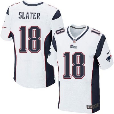 Jerseys Factory Cheap Nike Patriots #18 Matt Slater White Men's