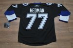 Jerseys Factory Cheap Lightning #77 Victor Hedman Embroidered Bl