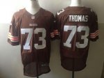 Jerseys Factory Cheap Nike Browns #73 Joe Thomas Brown Team Colo