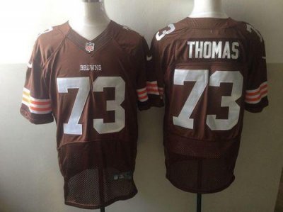 Jerseys Factory Cheap Nike Browns #73 Joe Thomas Brown Team Colo