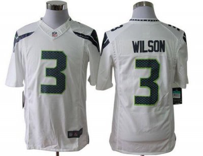Jerseys Factory Cheap Nike Seahawks #3 Russell Wilson White Men'