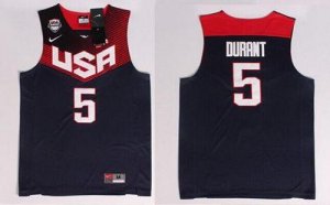 Jerseys Factory Cheap Nike 2014 Team USA #5 Kevin Durant Dark Bl