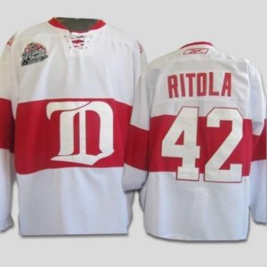Jerseys Factory Cheap Red Wings #42 Ritola Embroidered White Win