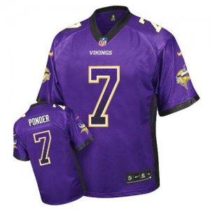 Jerseys Factory Cheap Nike Vikings #7 Christian Ponder Purple Te