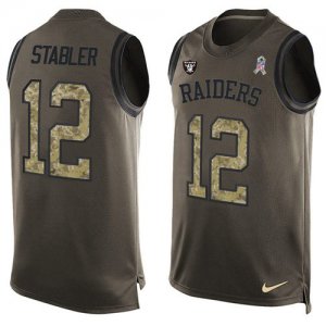 Jerseys Factory Cheap Nike Raiders #12 Kenny Stabler Green Men's