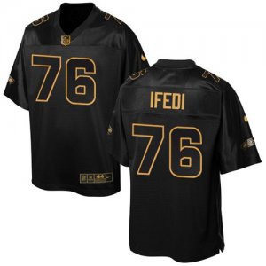 Jerseys Factory Cheap Nike Seahawks #76 Germain Ifedi Black Men'