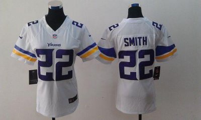Jerseys Factory Cheap Nike Vikings #22 Harrison Smith White Wome