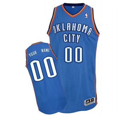 Jerseys Factory Cheap Thunder Personalized Authentic Blue NBA Je