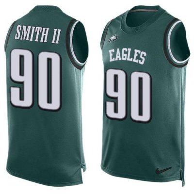 Jerseys Factory Cheap Nike Eagles #90 Marcus Smith II Midnight G